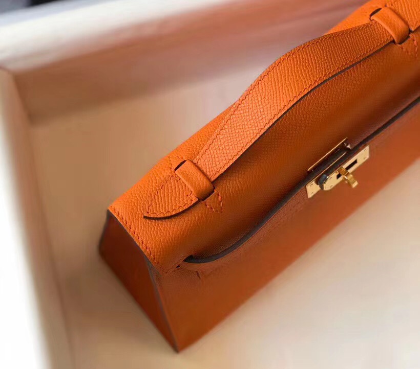 H**mes mini kelly pochette-epsom leather-22cm