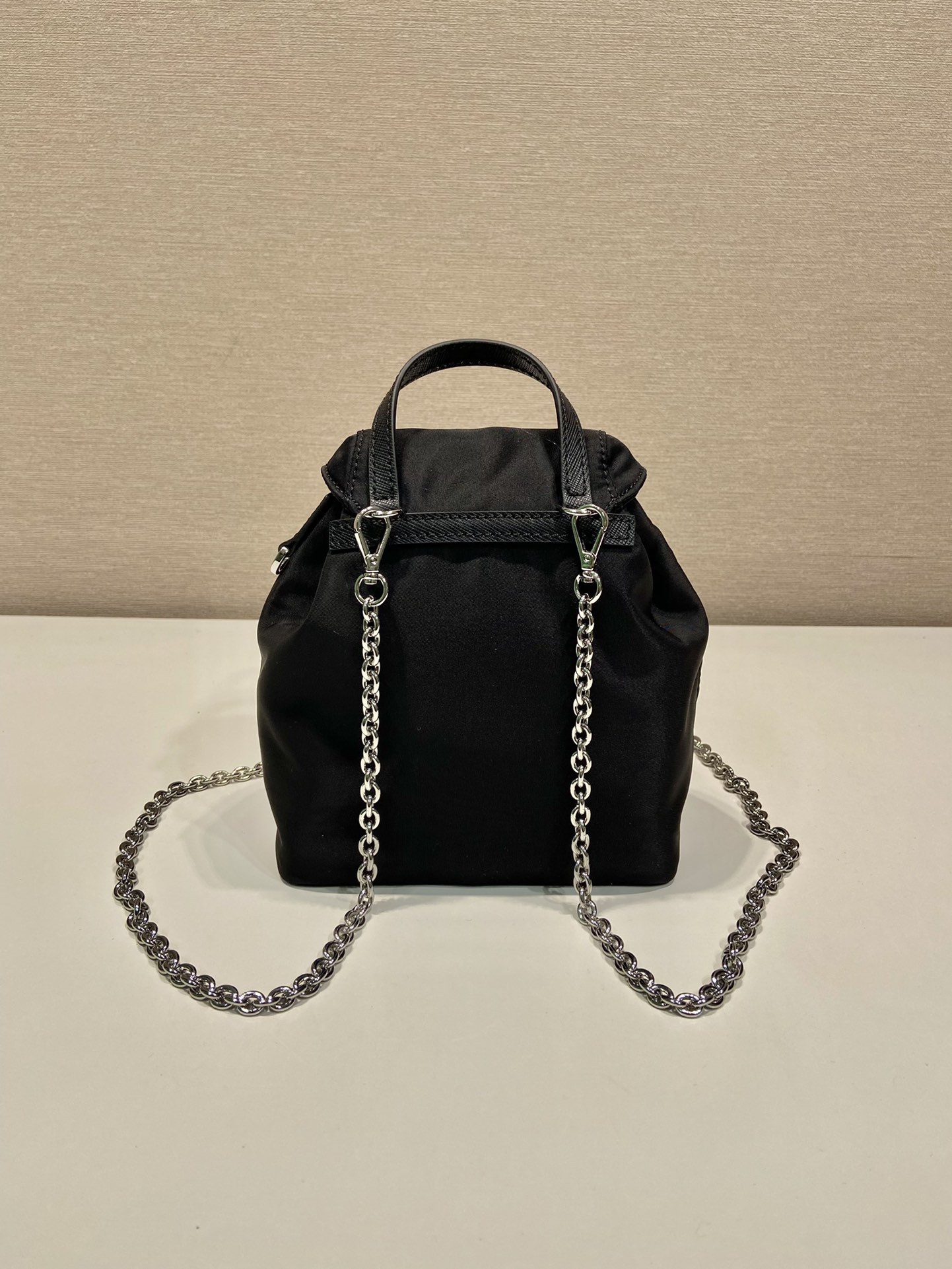 Pra*a re-nylon 1bh029 backpack-17*18.5*8cm