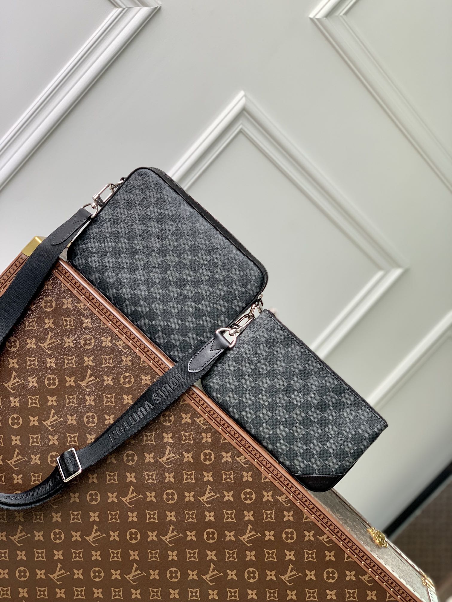 l0*is V*t0n trio messenger bag-m24754-25×18.5×7cm