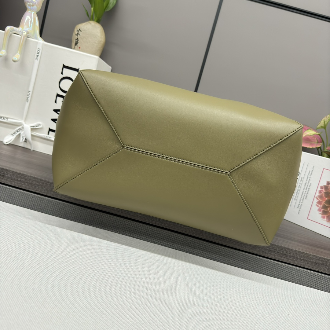 L0ew* puzzle fold leather tote-42*18*41cＭ