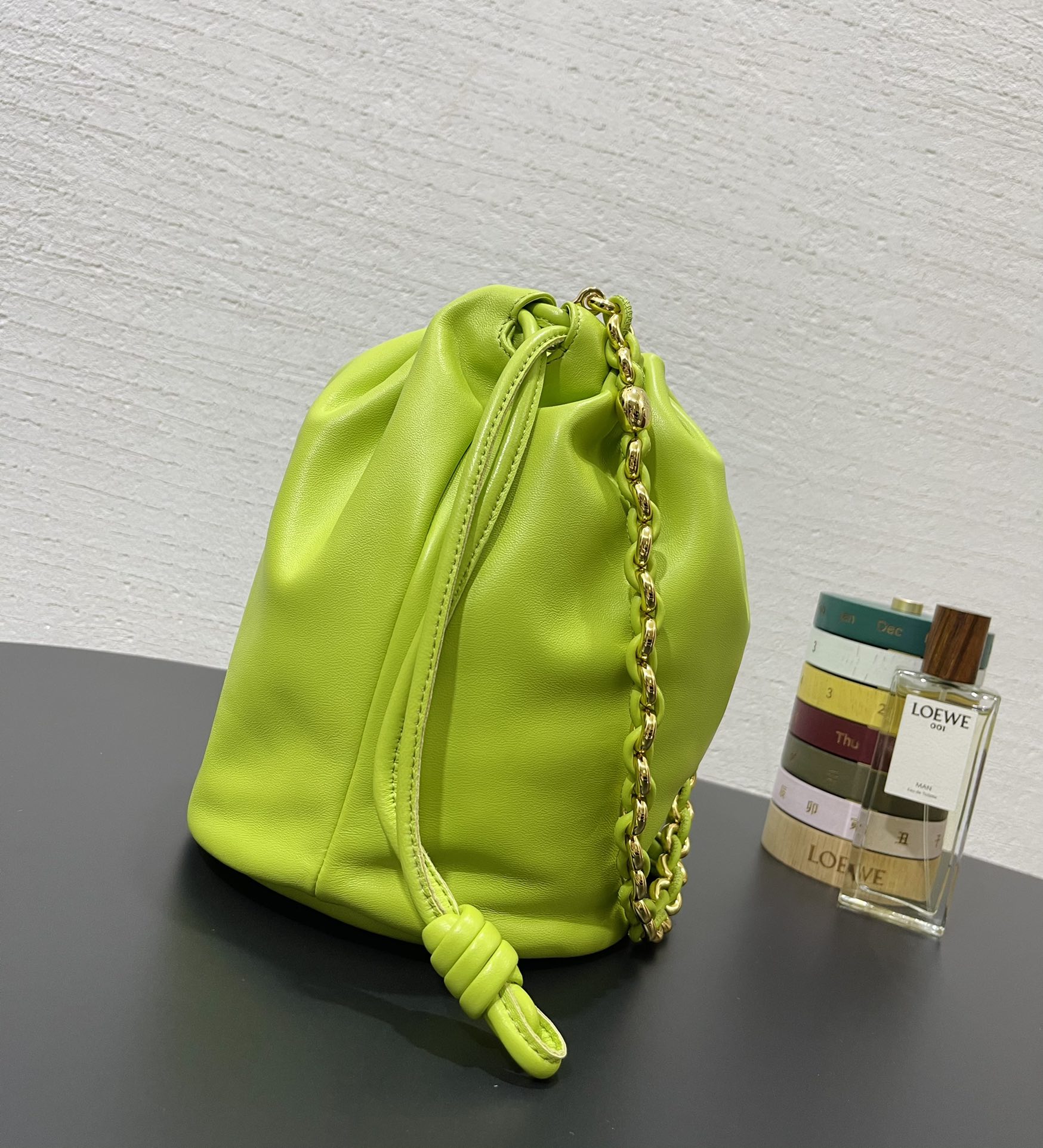 L0ew* mini flamenco purse bag-32*17*24cm