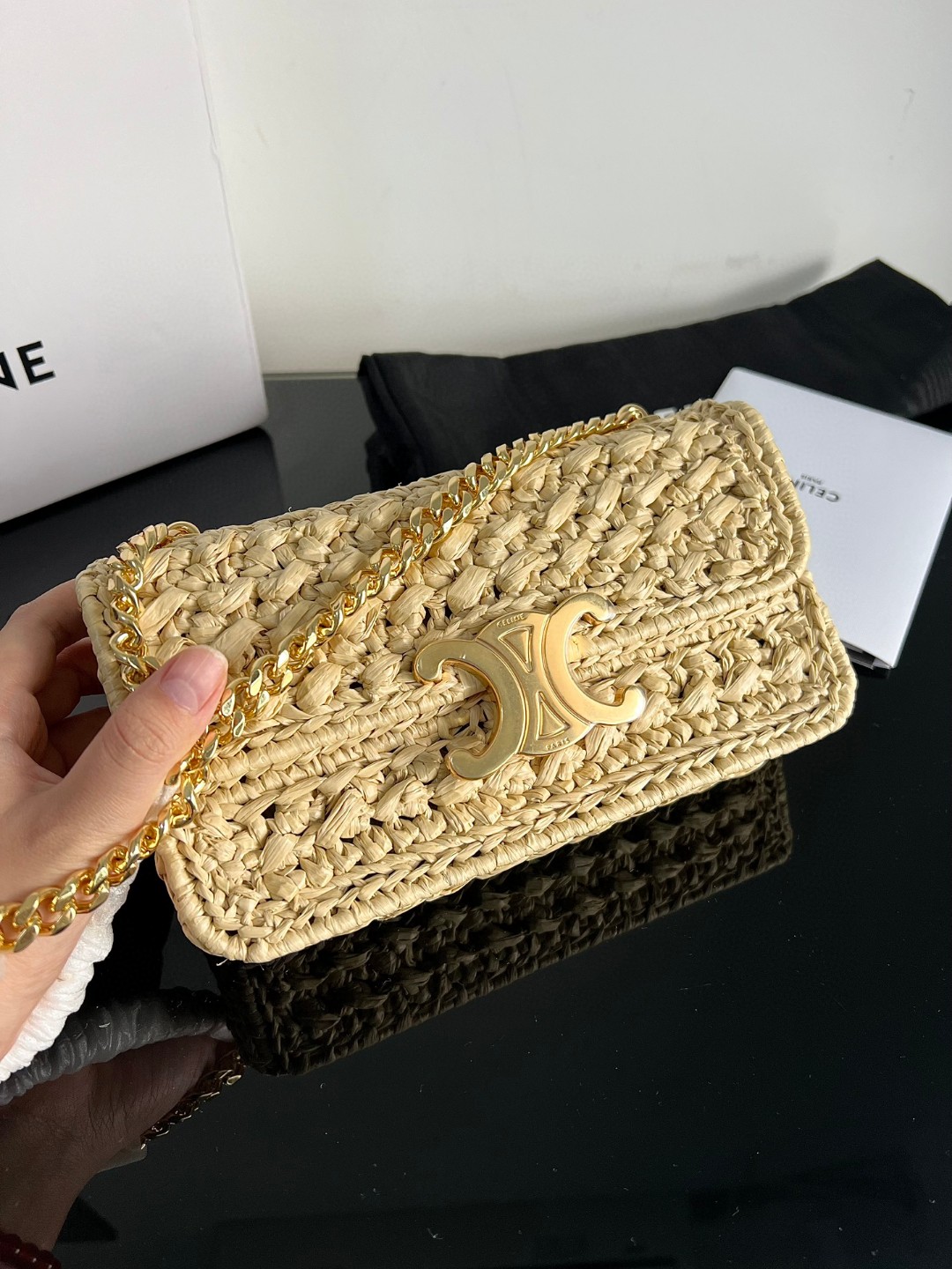 Ce**e triomphe shoulder bag-20.5*10.5*4cm