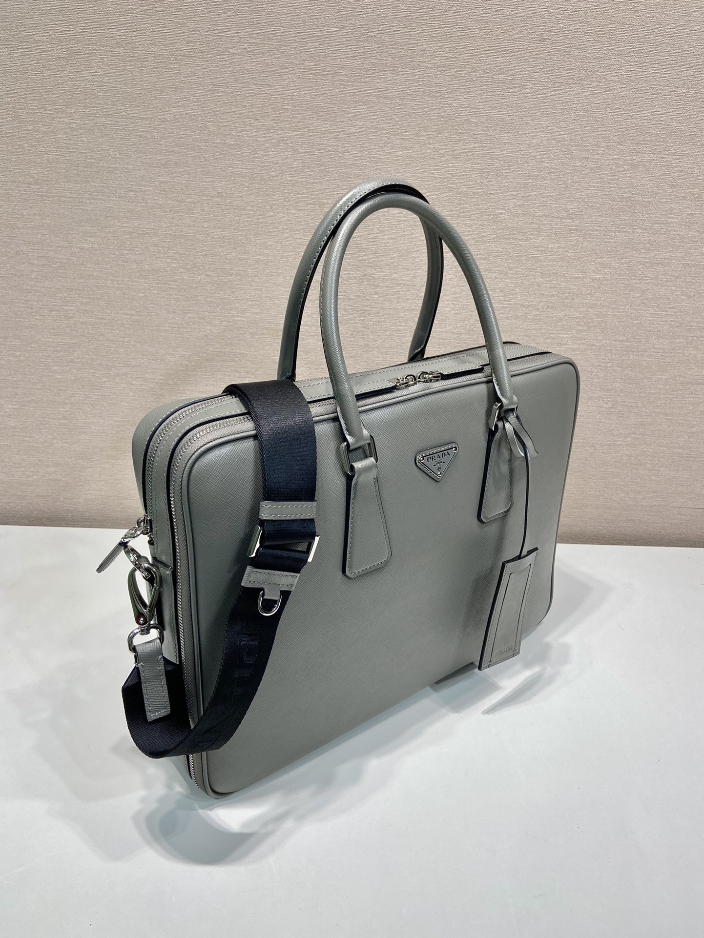 Pra*a | saffiano leather work bag-2ve022-36*28*6.5cm