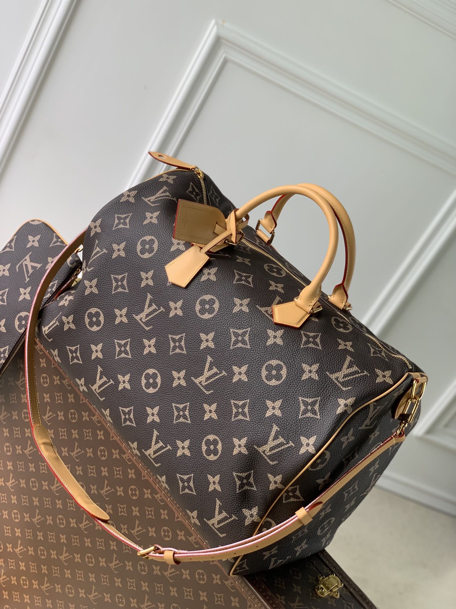 l0*is V*t0n speedy p9 bandoulière 50 monogram leather -50x32x29cm