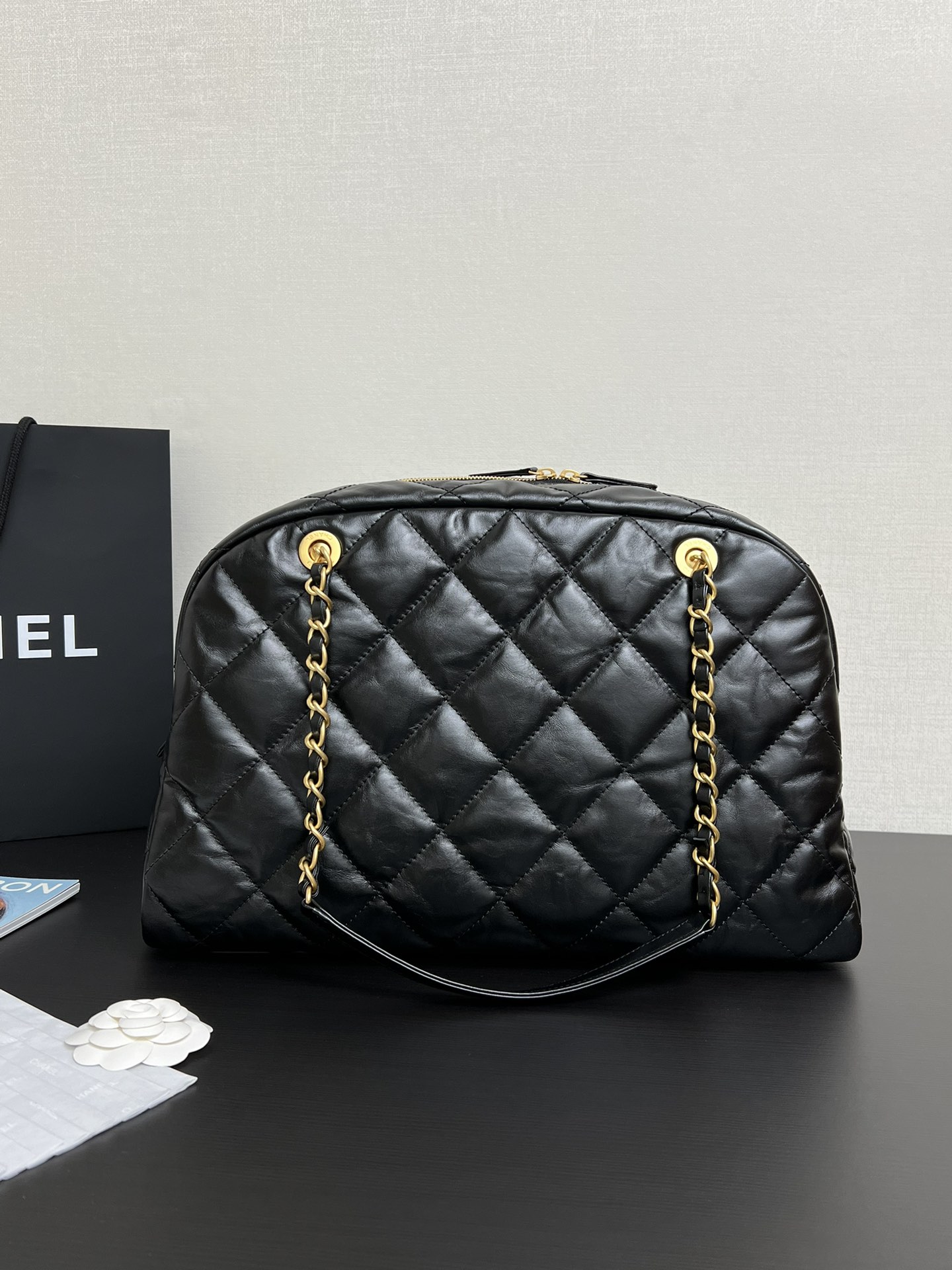 Ch@Nel Maxi Bowling Bag-40*29*15CM