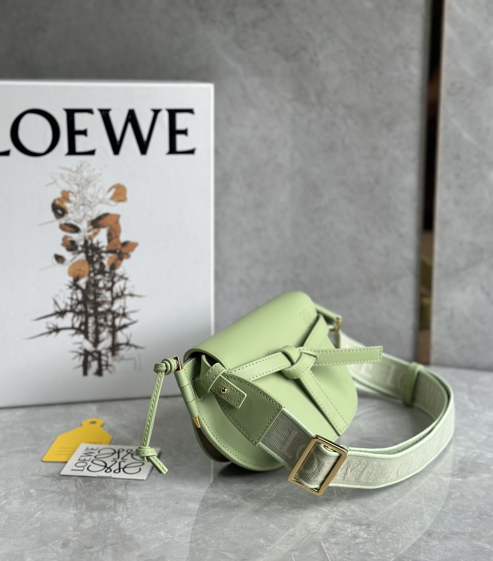 L0ew* mini puzzle gatedual bag-21*12.5*9cm