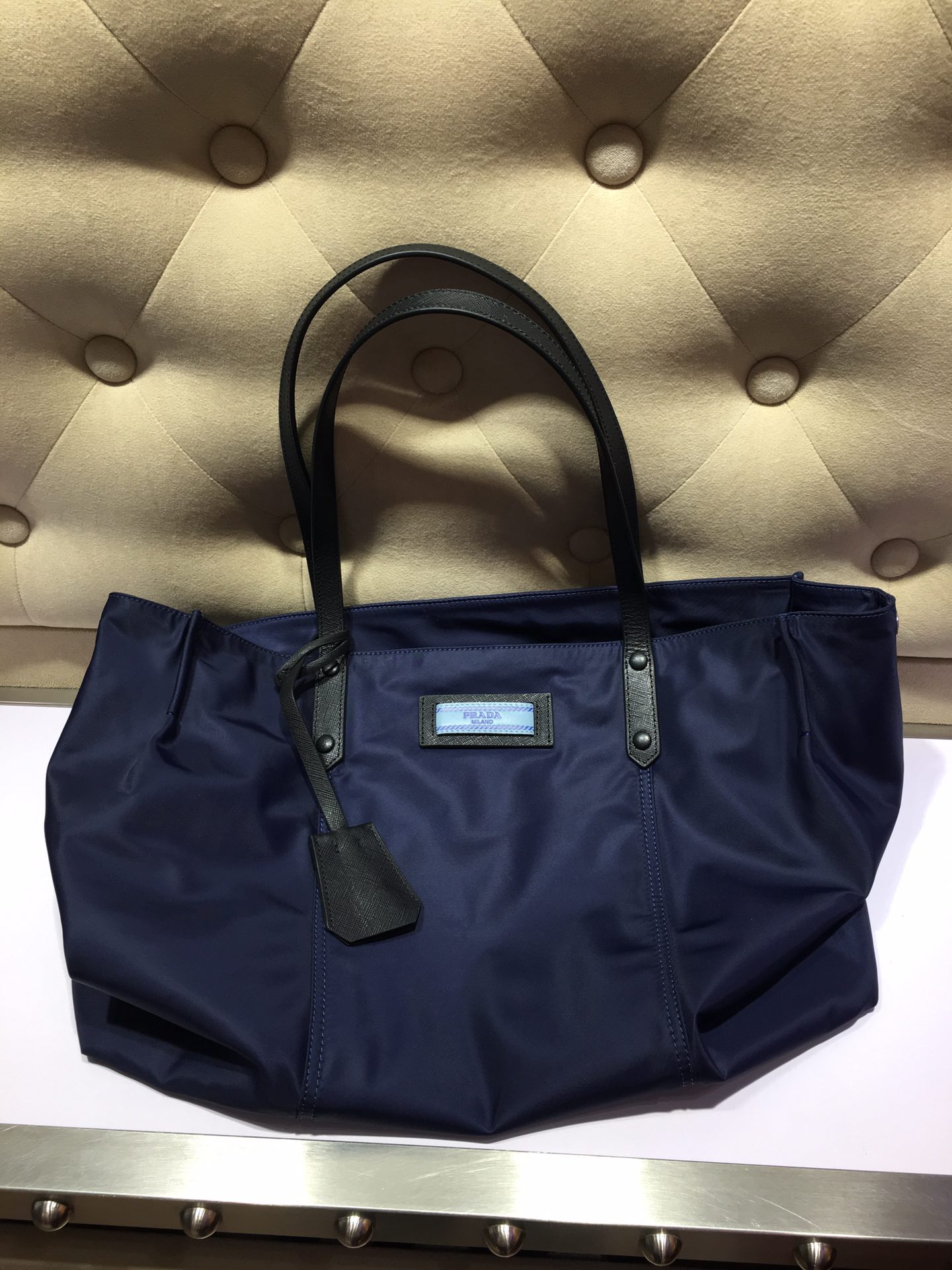 Pra*a 1bg052 tote bag-40*34*16cm