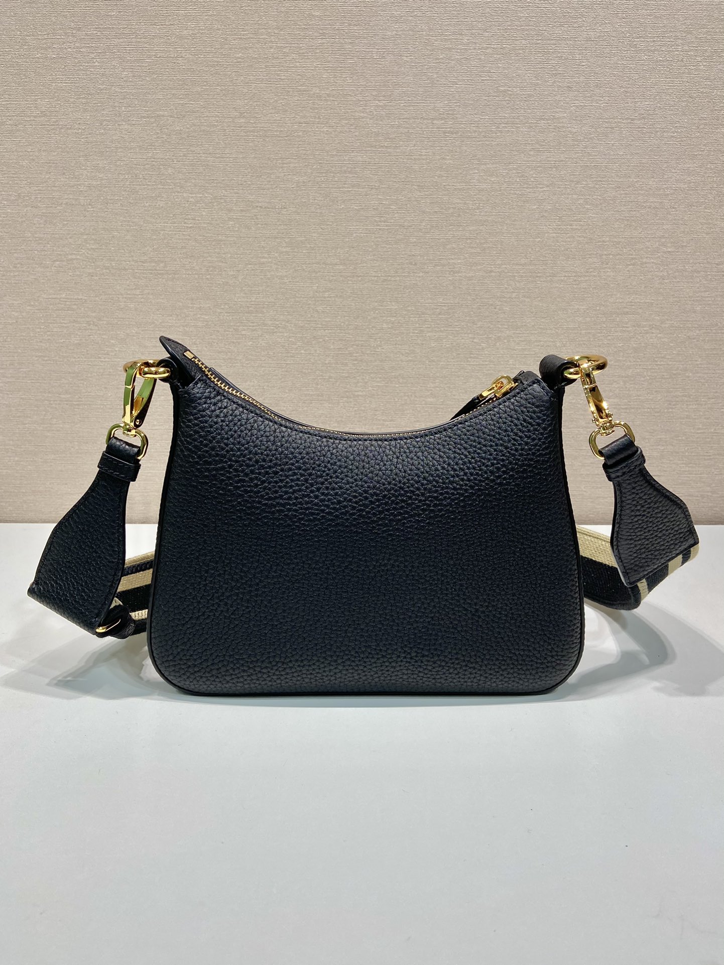Pra*a leather shoulder bag-1bh193-24*18*6cm
