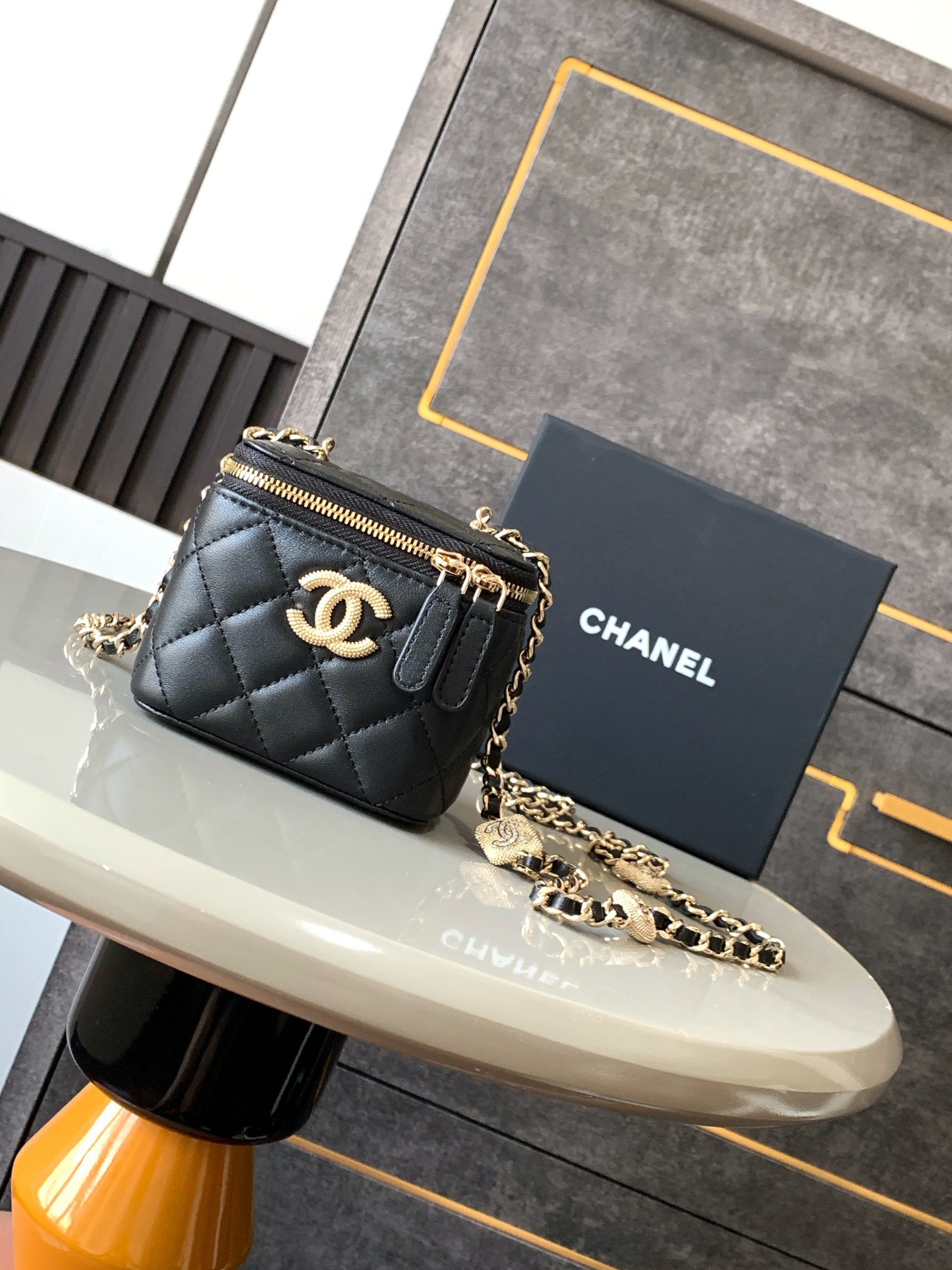 Ch@nel Cosmetic Bag-8.5*11*7CM