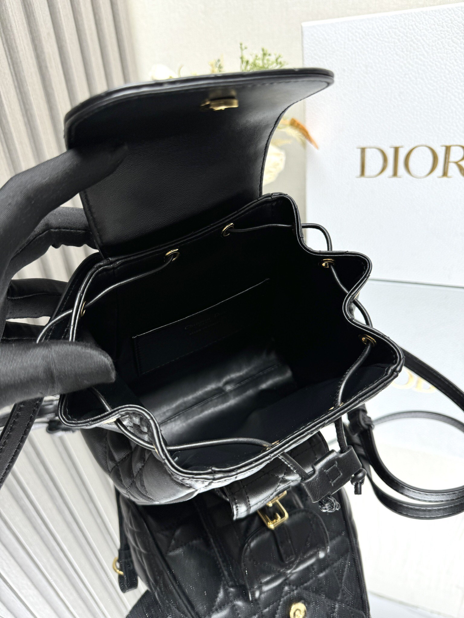 D*or caro backpack-19.5×18.5×8.5cm