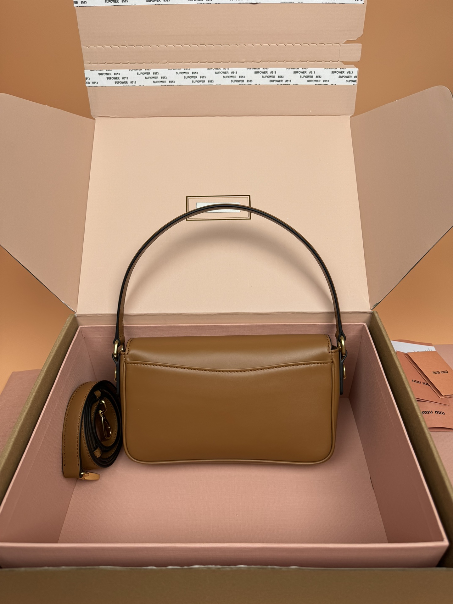 M1um1u penny leather bag-23*12.5*5cm