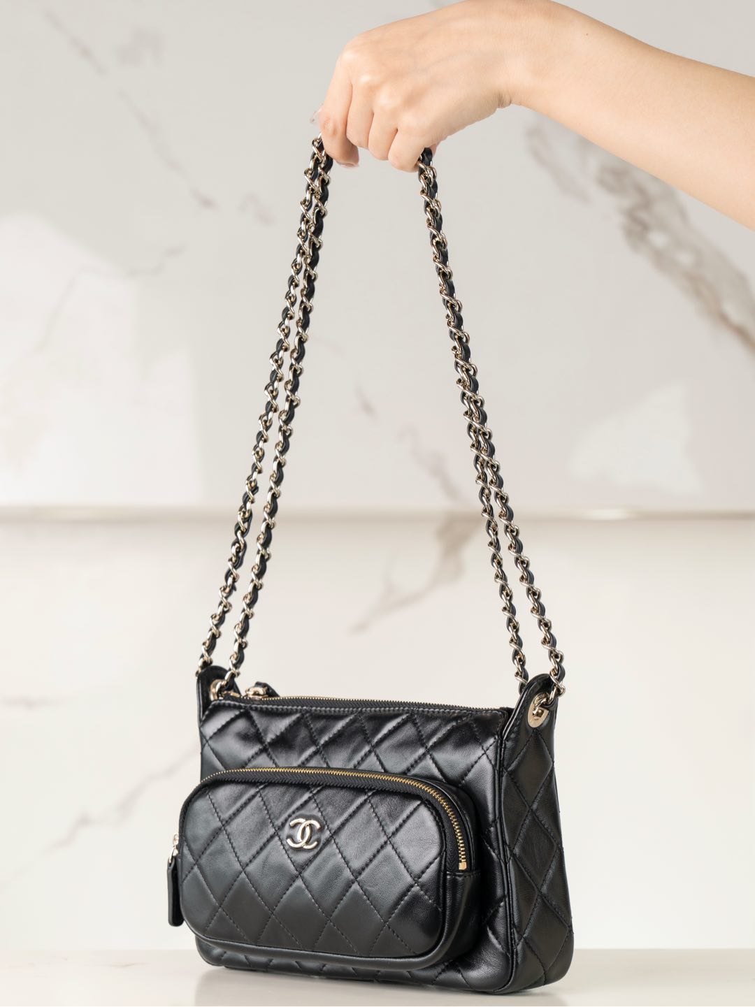 Ch@nel Tote Bag-21*7.5*15CM