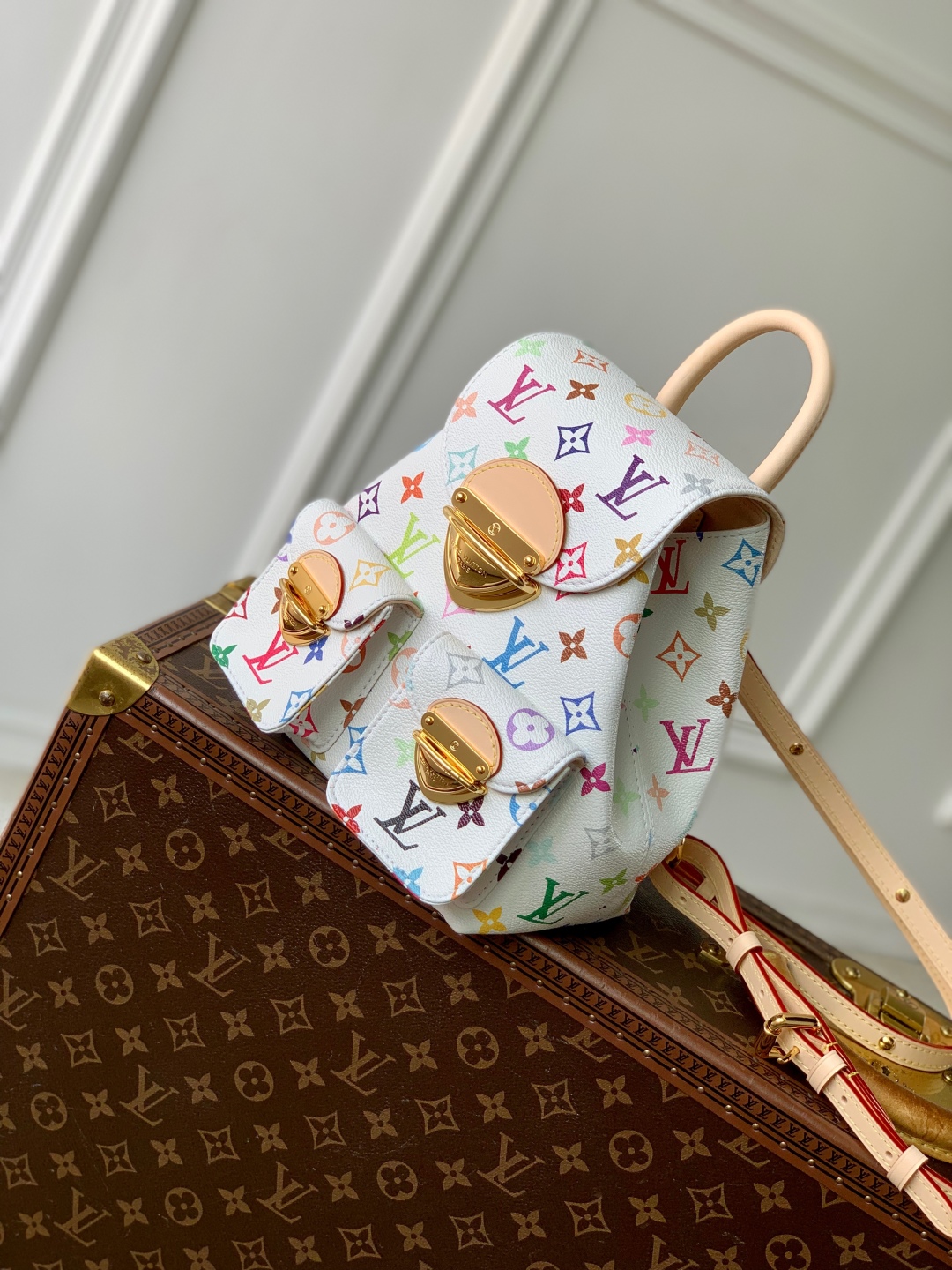 l0vis Vvtt0n x takashi murakami "venise" backpack m13081-24x26x7cm