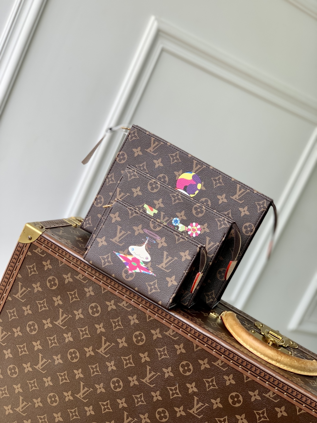 l0vis Vvtt0n trio poche toilette bag-m11254-25 x 20 x 5.5cm