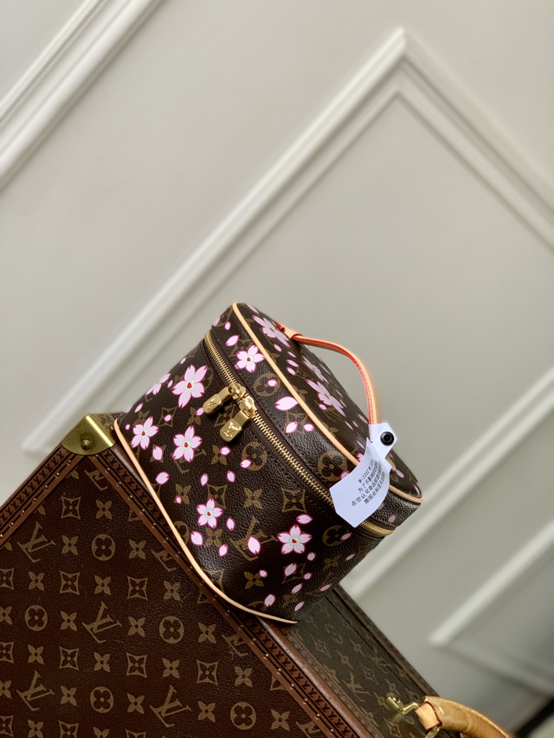 l0vis Vvtt0n x takashi murakami nice mini sakura brown-13.5*12*20cm