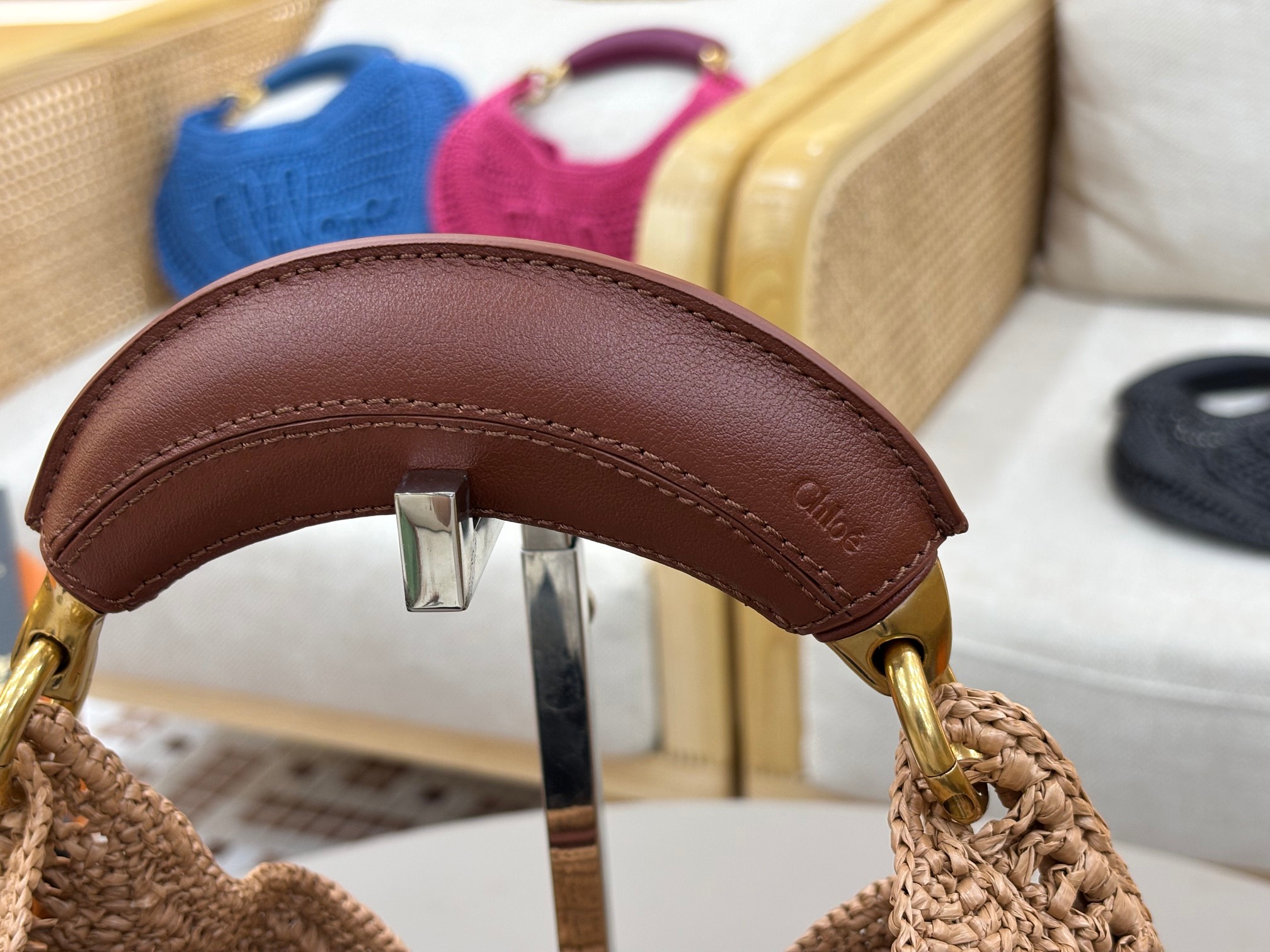 Ch10é 25s summer banana hobo bag-36*21.5*2cm