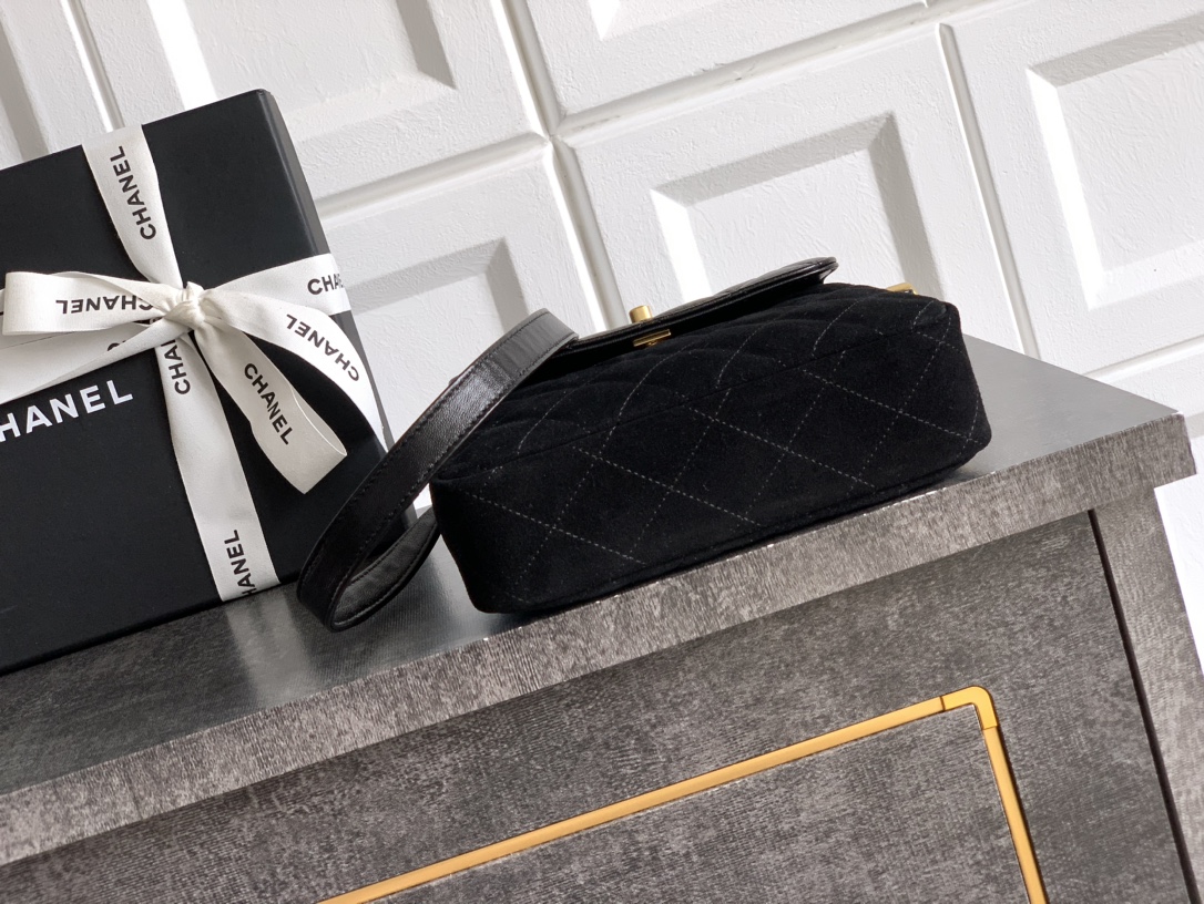 Ch@nel Flap Bag-14.5 X 18 X 6.5CM