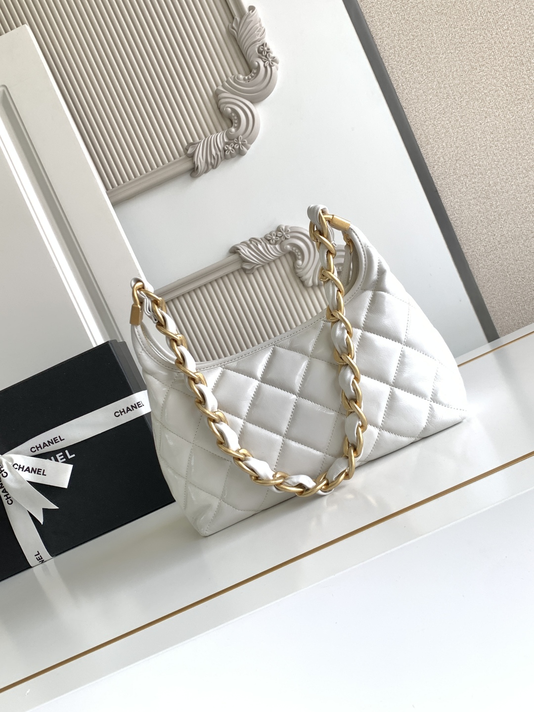 Ch@nel 2025SS Hobo Bag-30x35x9CM