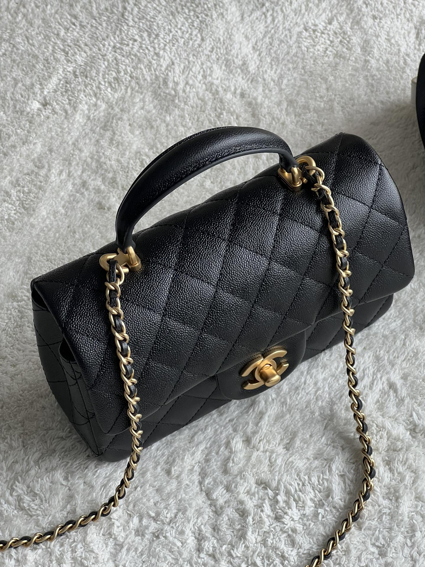 Ch@nel Flap Bag Mini CF handle -20*13*9cm
