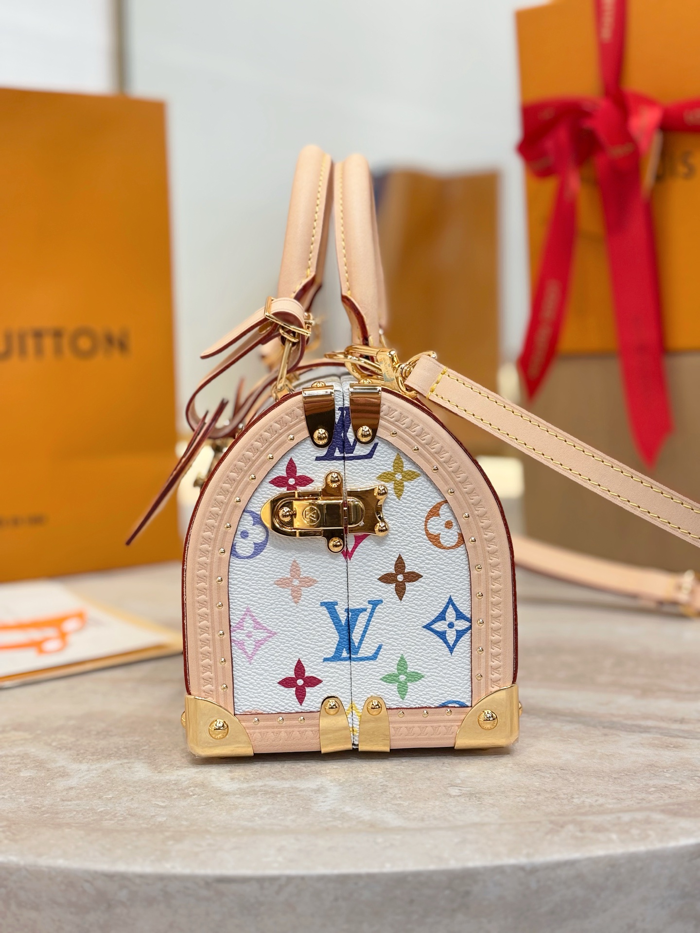 LV x TM Speedy Trunk 20 Monogram-21x15x13CM
