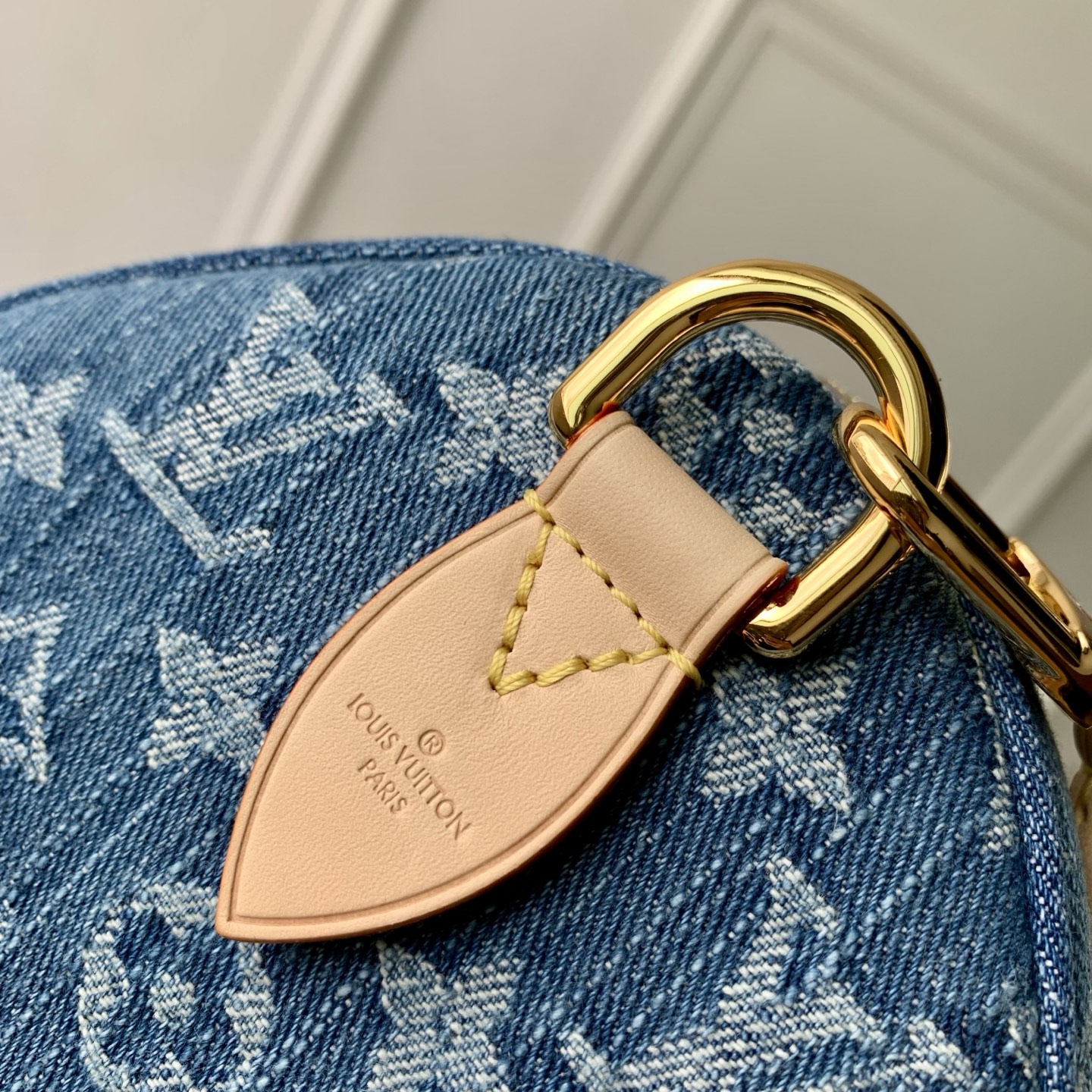 L0vis Vvtt0n Speedy Soft 30 Monogram Denim-21 x 17 x 30CM