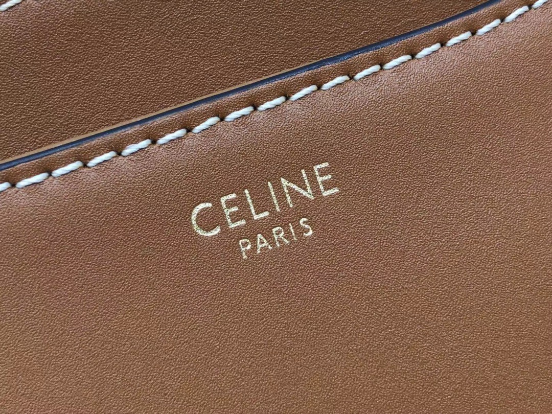 Celin Besace 16 Bag in Natural Calfskin -19*17*6CM
